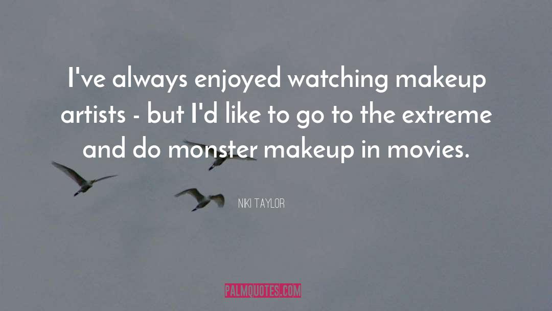 Niki Taylor Quotes: I've always enjoyed watching makeup
