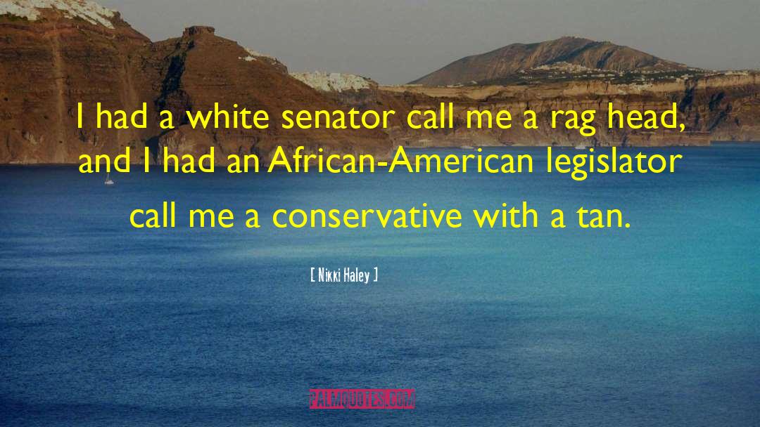 Nikki Haley Quotes: I had a white senator