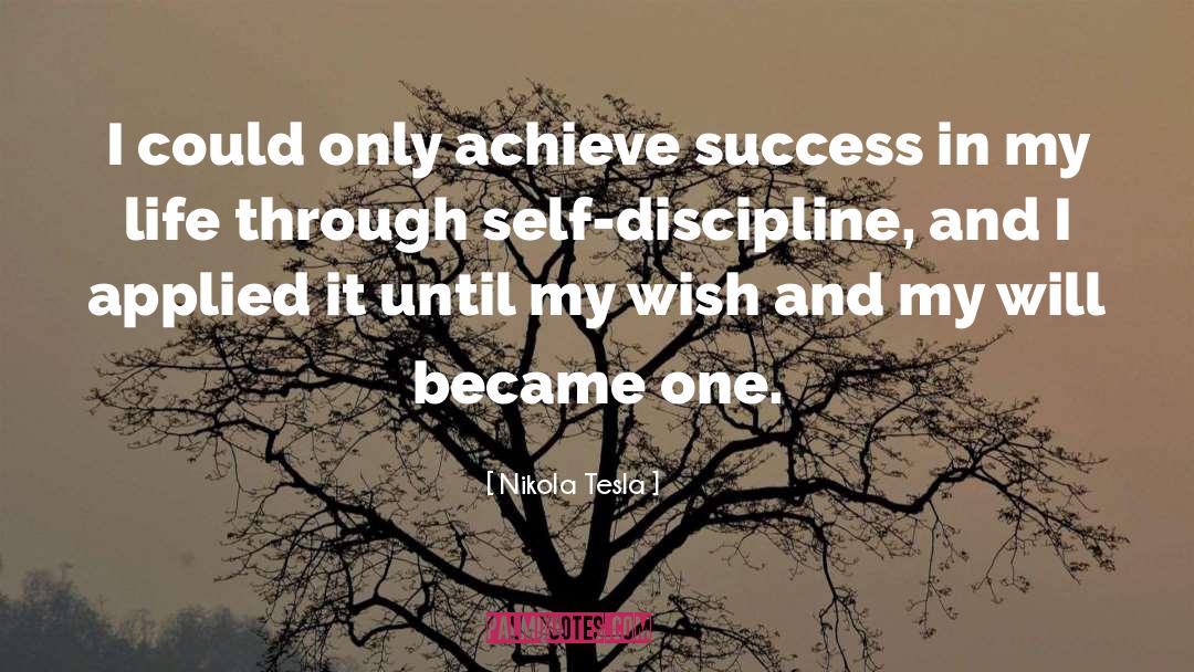 Nikola Tesla Quotes: I could only achieve success