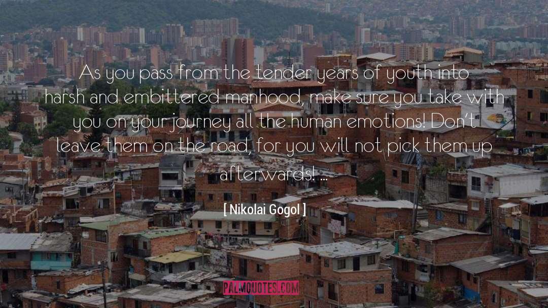 Nikolai Gogol Quotes: As you pass from the