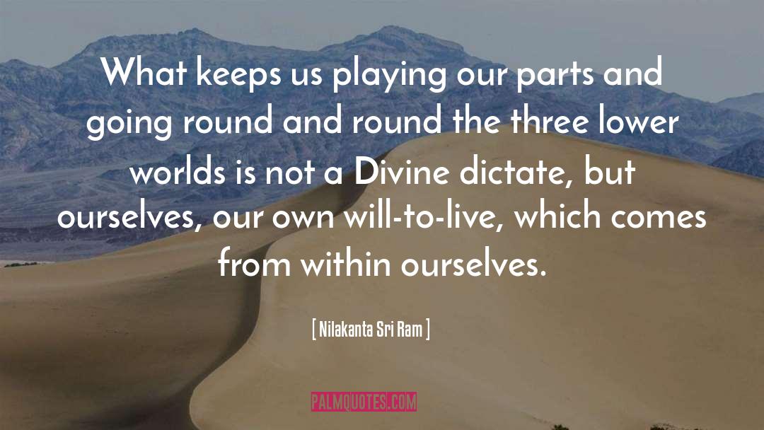 Nilakanta Sri Ram Quotes: What keeps us playing our