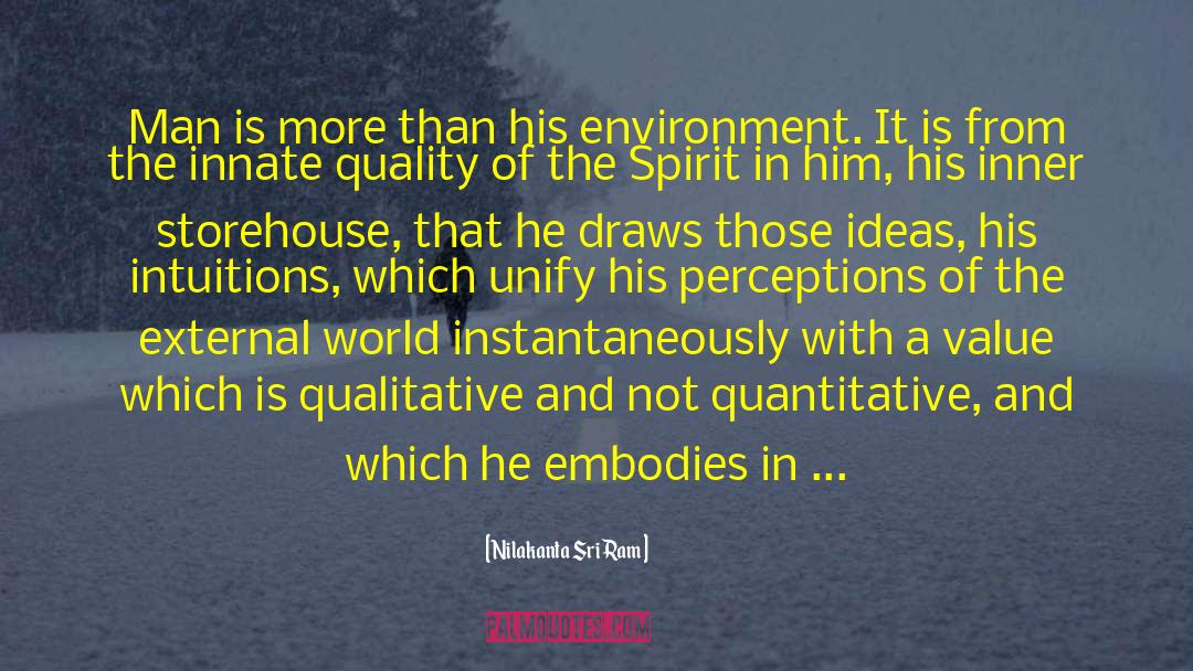 Nilakanta Sri Ram Quotes: Man is more than his