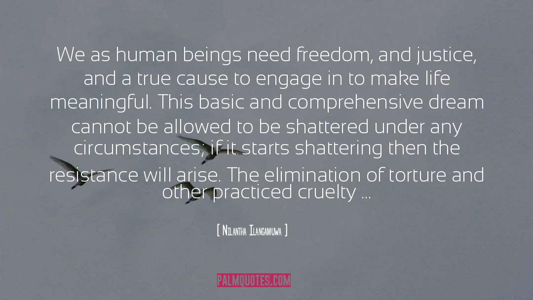 Nilantha Ilangamuwa Quotes: We as human beings need