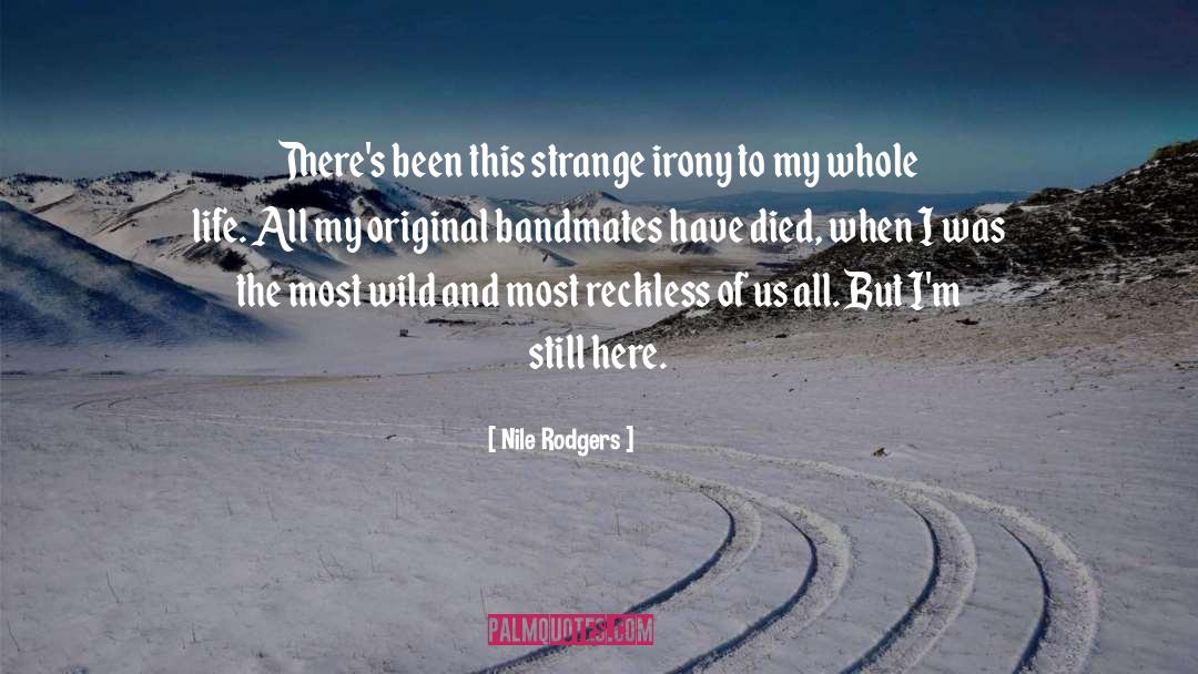 Nile Rodgers Quotes: There's been this strange irony