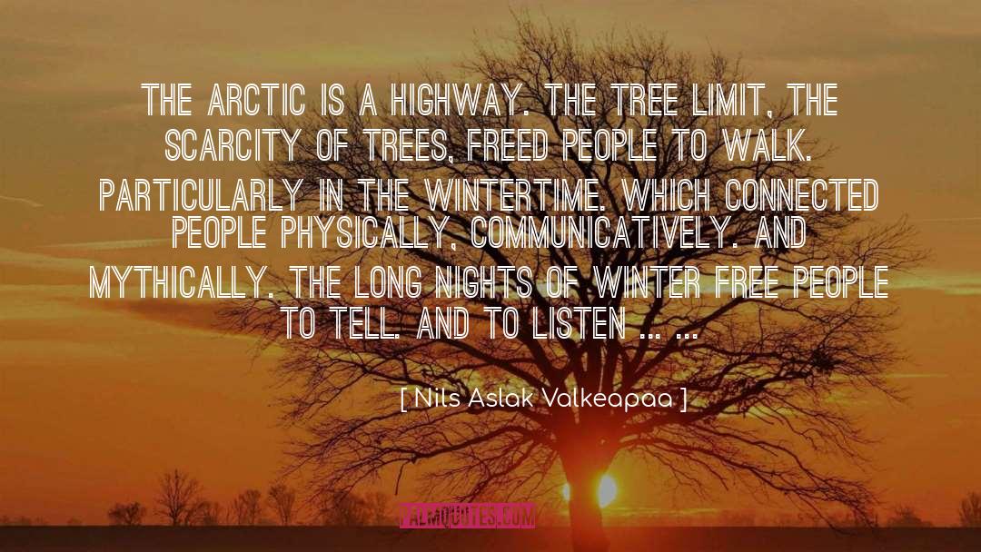 Nils Aslak Valkeapaa Quotes: The Arctic is a highway.