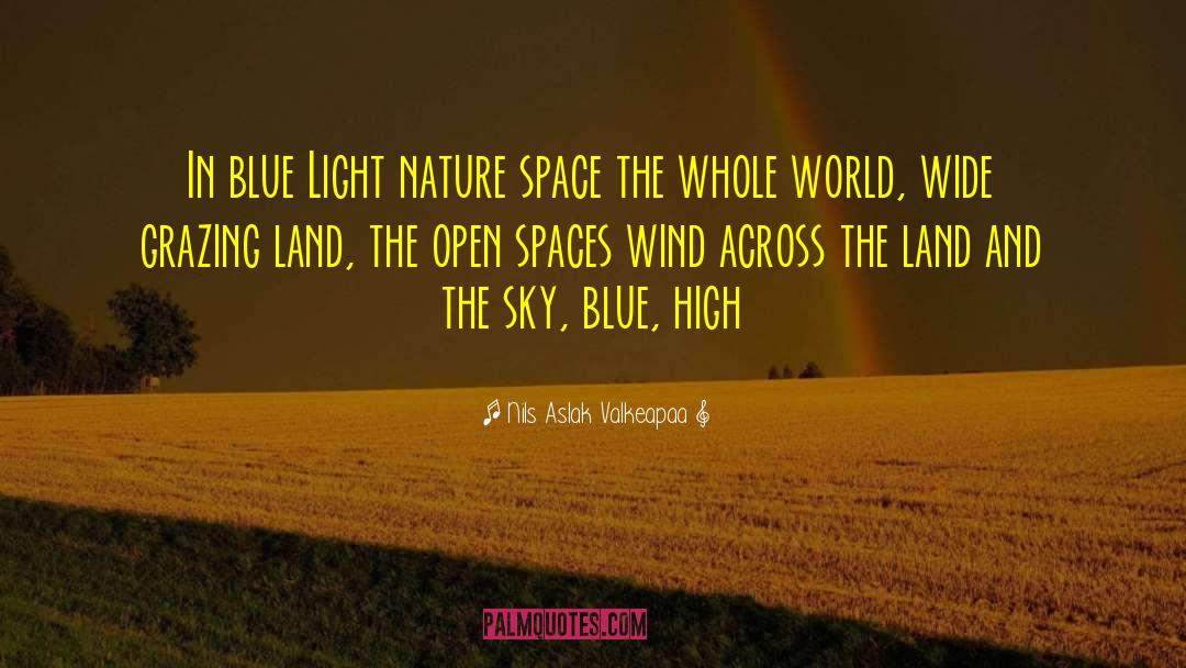 Nils Aslak Valkeapaa Quotes: In blue Light nature space