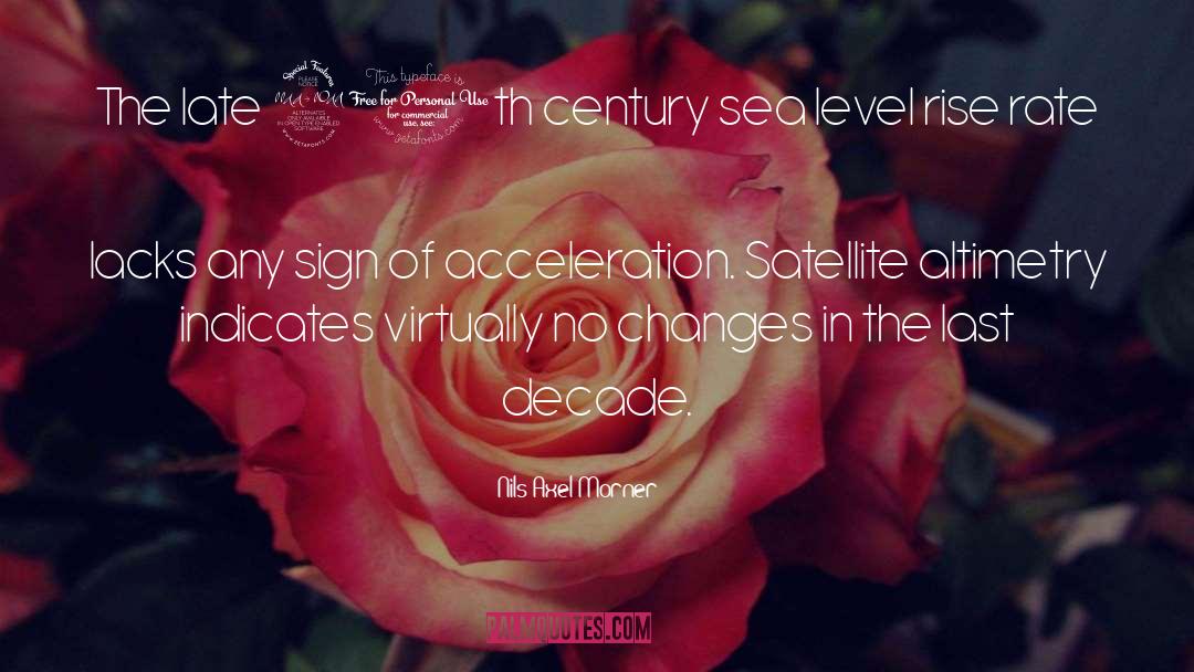 Nils-Axel Morner Quotes: The late 20th century sea