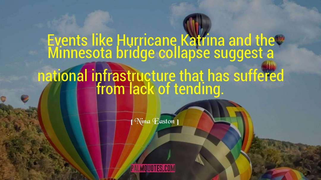 Nina Easton Quotes: Events like Hurricane Katrina and