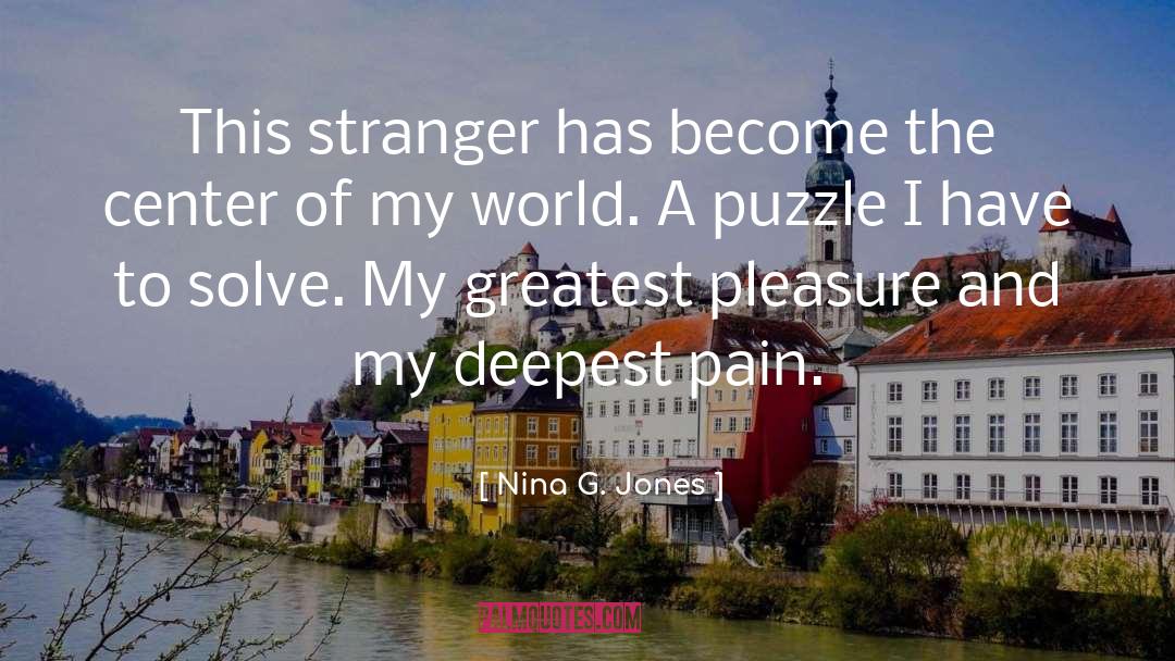 Nina G. Jones Quotes: This stranger has become the