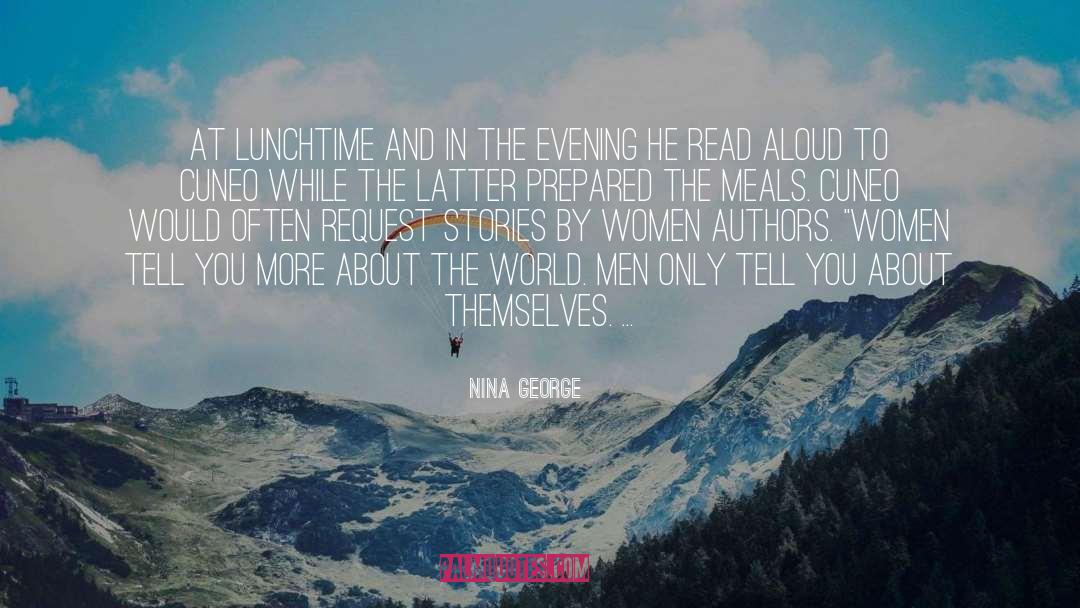 Nina George Quotes: At lunchtime and in the