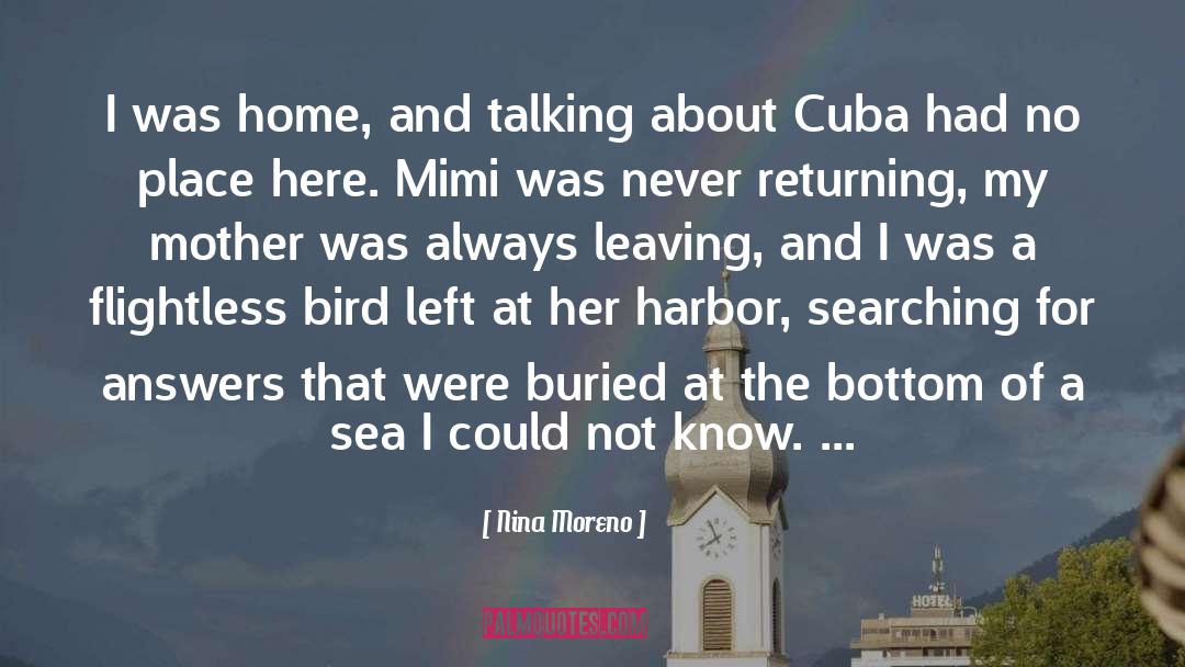 Nina Moreno Quotes: I was home, and talking