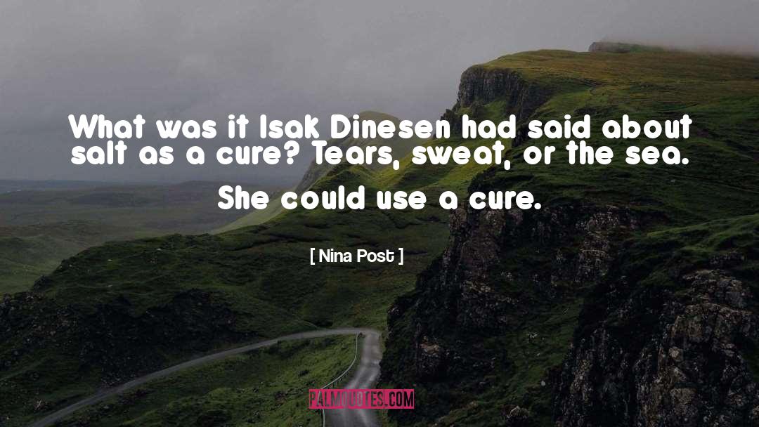 Nina Post Quotes: What was it Isak Dinesen