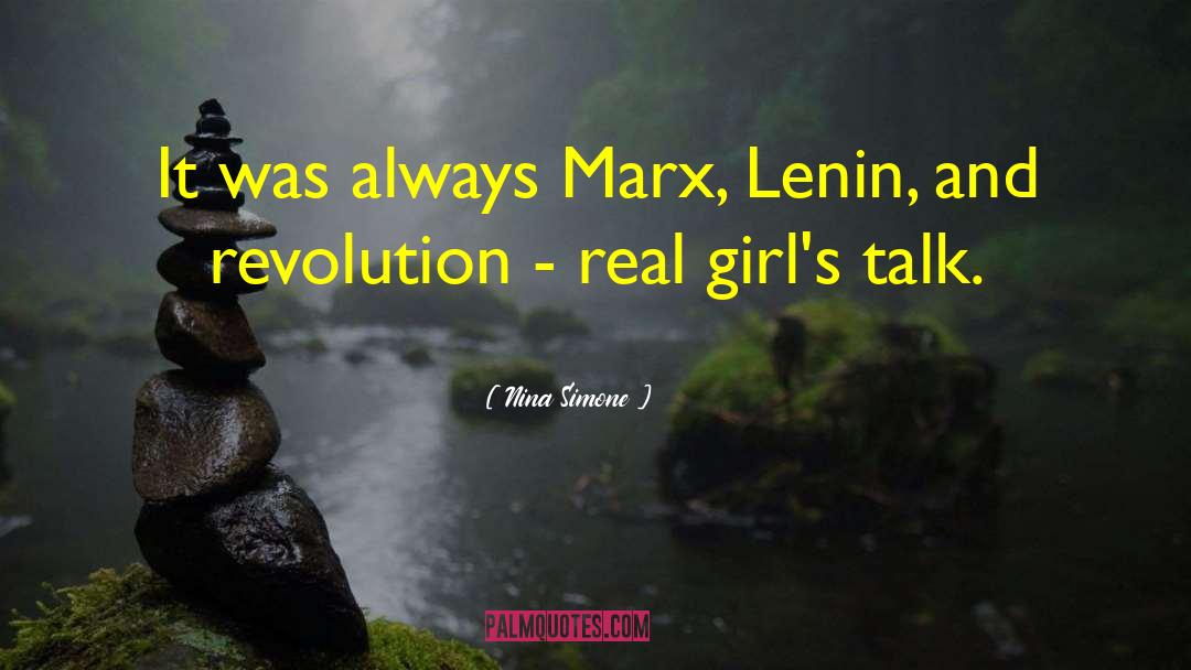 Nina Simone Quotes: It was always Marx, Lenin,