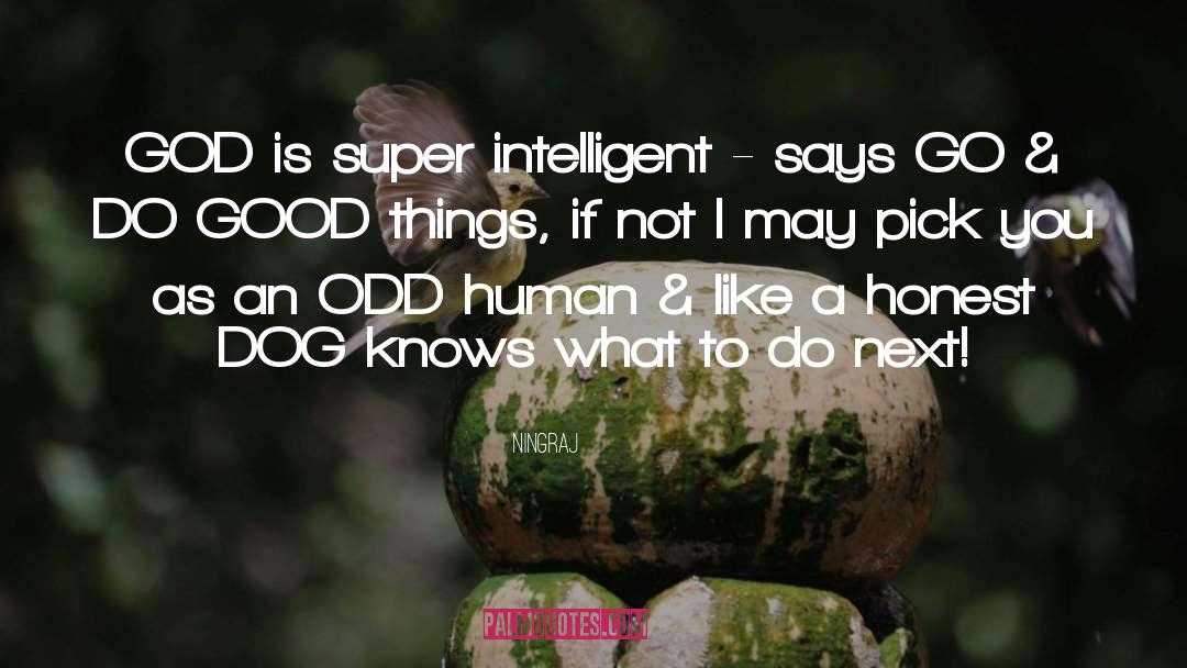 Ningraj Quotes: GOD is super intelligent -