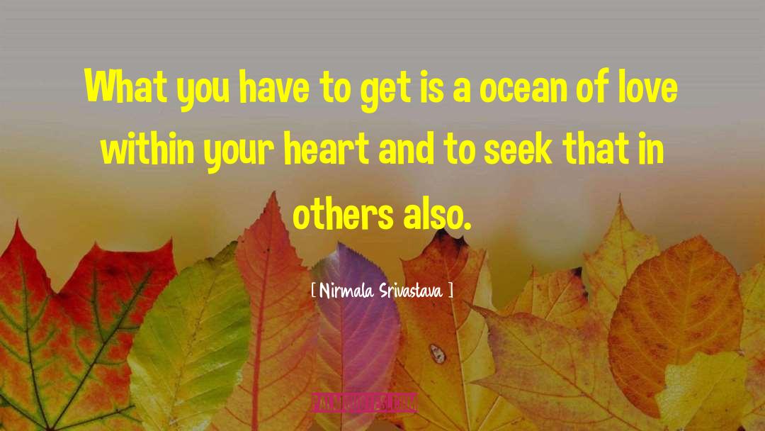 Nirmala Srivastava Quotes: What you have to get