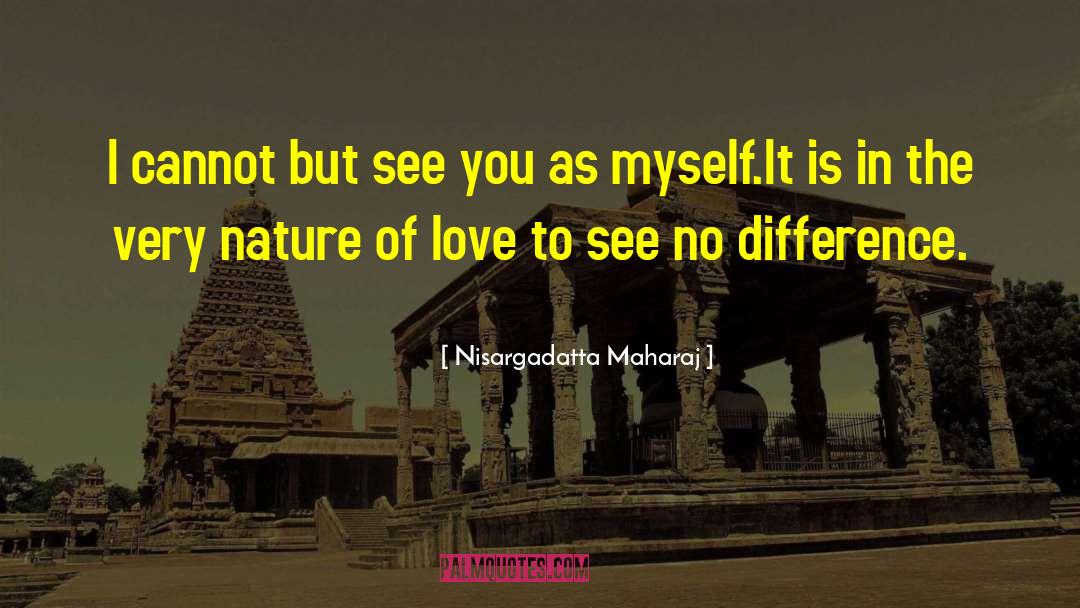 Nisargadatta Maharaj Quotes: I cannot but see you