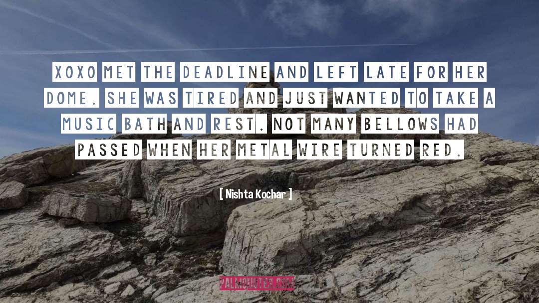 Nishta Kochar Quotes: XOXO met the deadline and