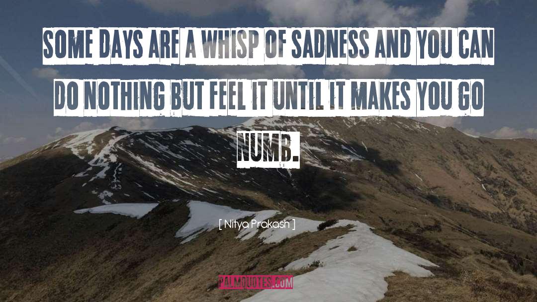 Nitya Prakash Quotes: Some days are a whisp