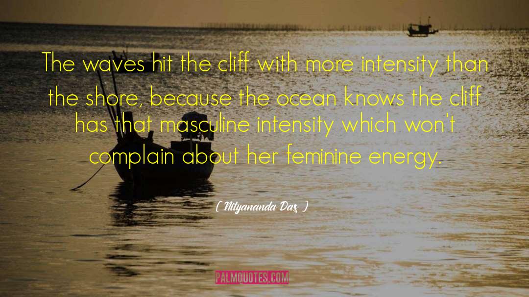 Nityananda Das Quotes: The waves hit the cliff