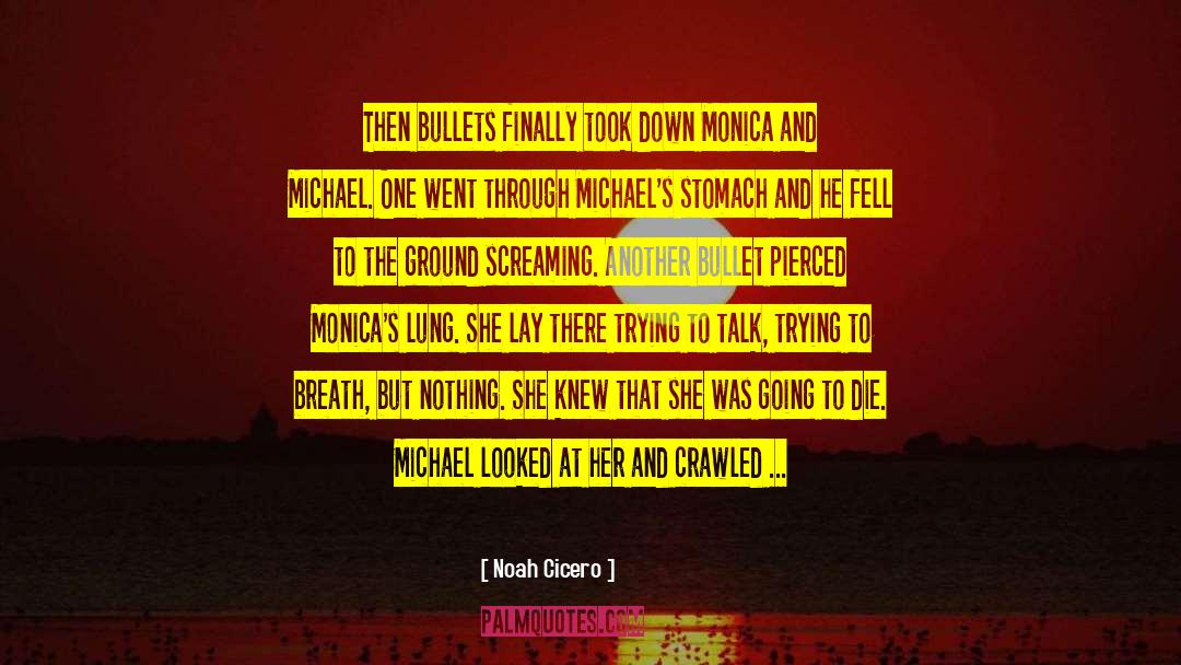 Noah Cicero Quotes: Then bullets finally took down