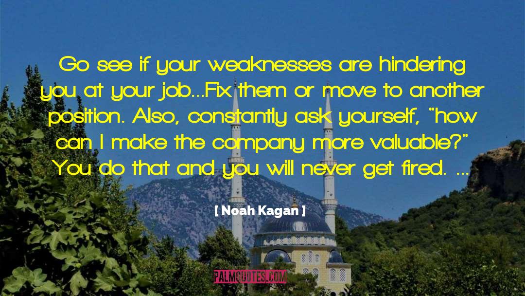 Noah Kagan Quotes: Go see if your weaknesses