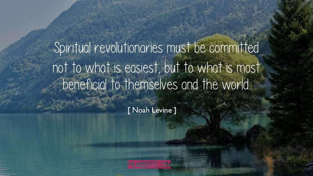Noah Levine Quotes: Spiritual revolutionaries must be committed