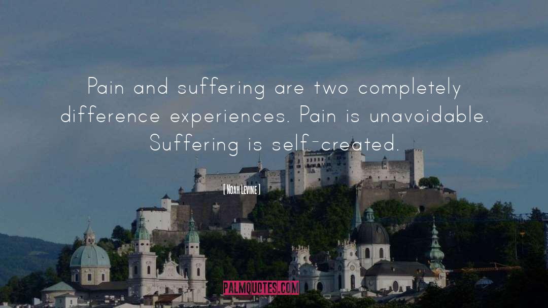Noah Levine Quotes: Pain and suffering are two