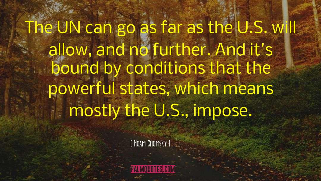 Noam Chomsky Quotes: The UN can go as
