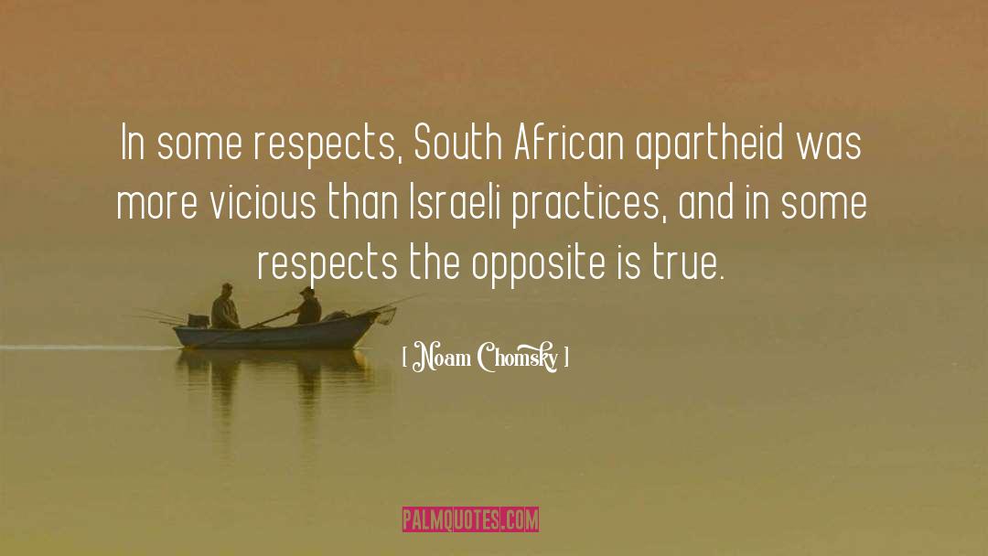 Noam Chomsky Quotes: In some respects, South African