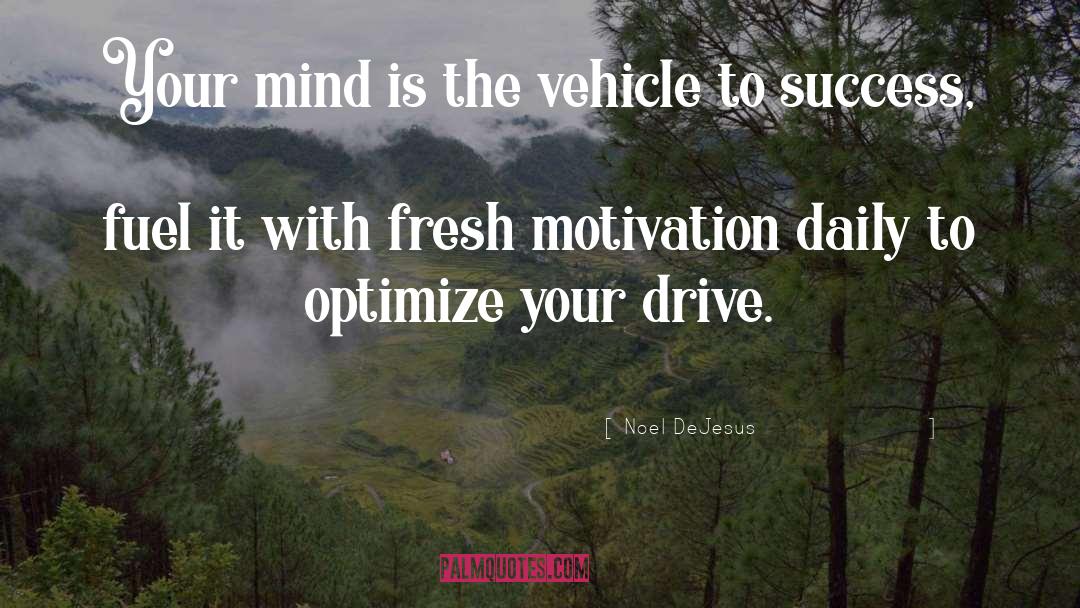 Noel DeJesus Quotes: Your mind is the vehicle