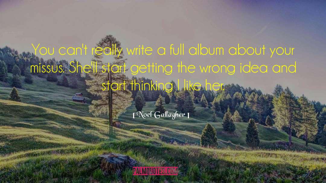 Noel Gallagher Quotes: You can't really write a