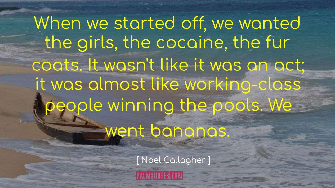 Noel Gallagher Quotes: When we started off, we