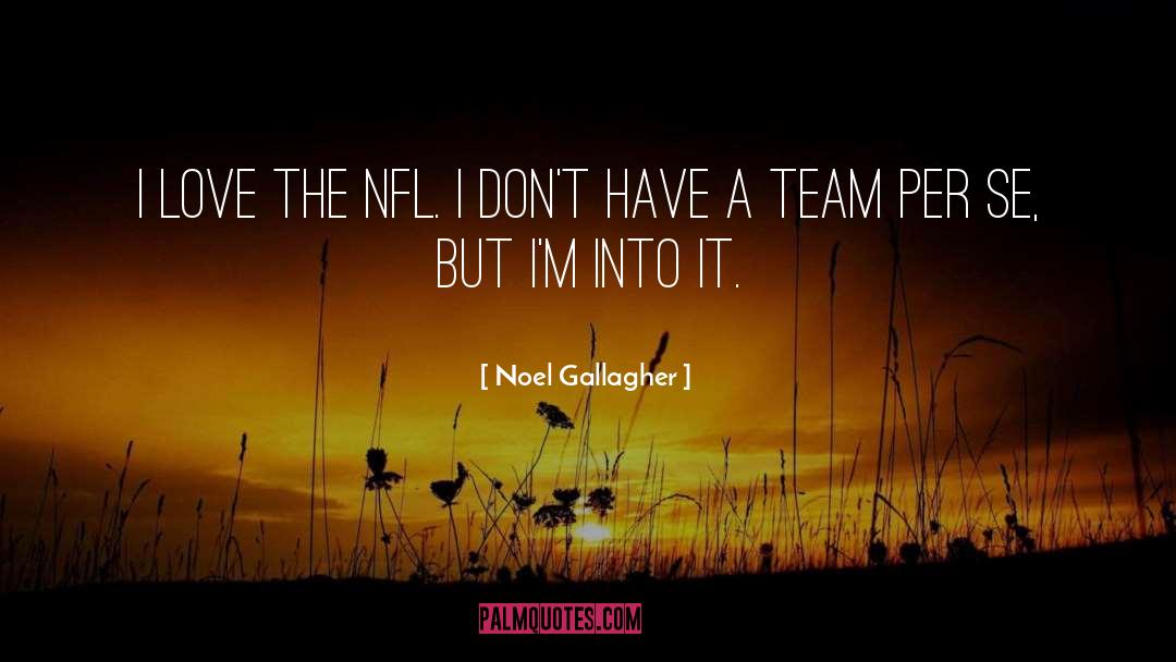 Noel Gallagher Quotes: I love the NFL. I