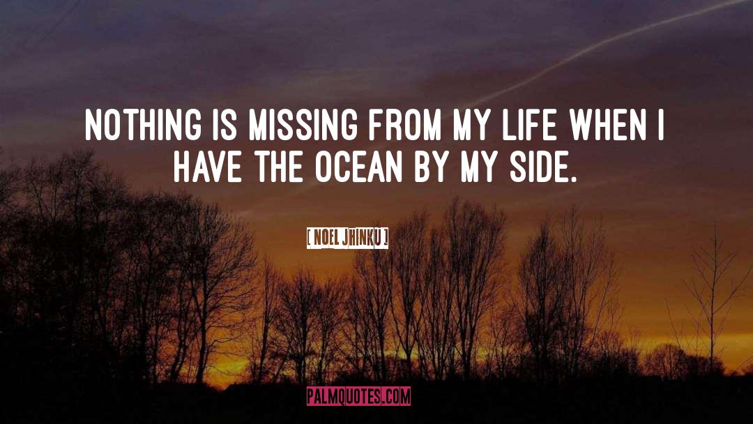 Noel Jhinku Quotes: Nothing is missing from my