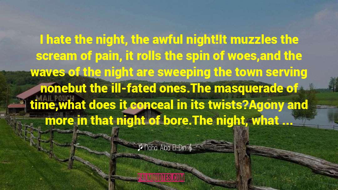 Noha Alaa El-Din Quotes: I hate the night, the