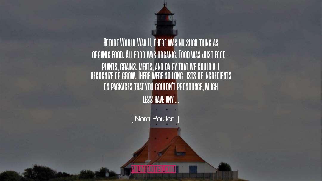 Nora Pouillon Quotes: Before World War II, there