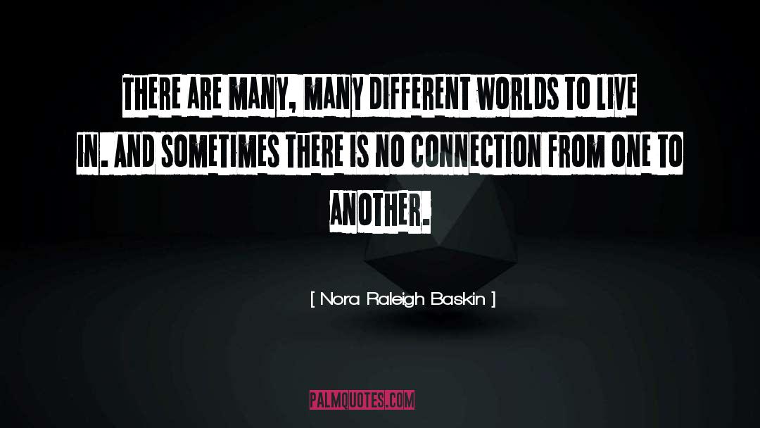 Nora Raleigh Baskin Quotes: There are many, many different