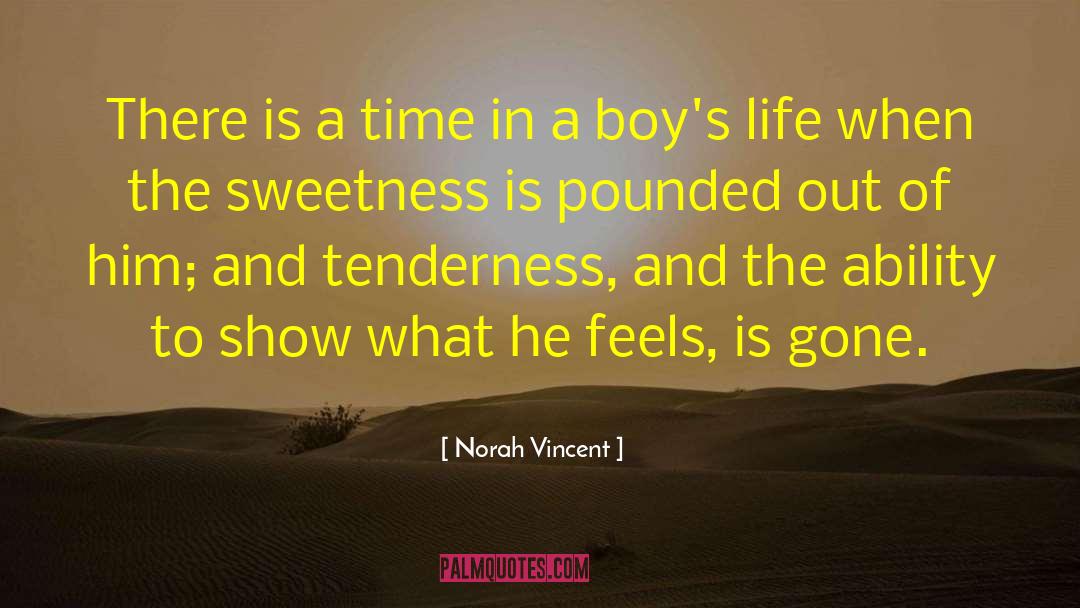 Norah Vincent Quotes: There is a time in