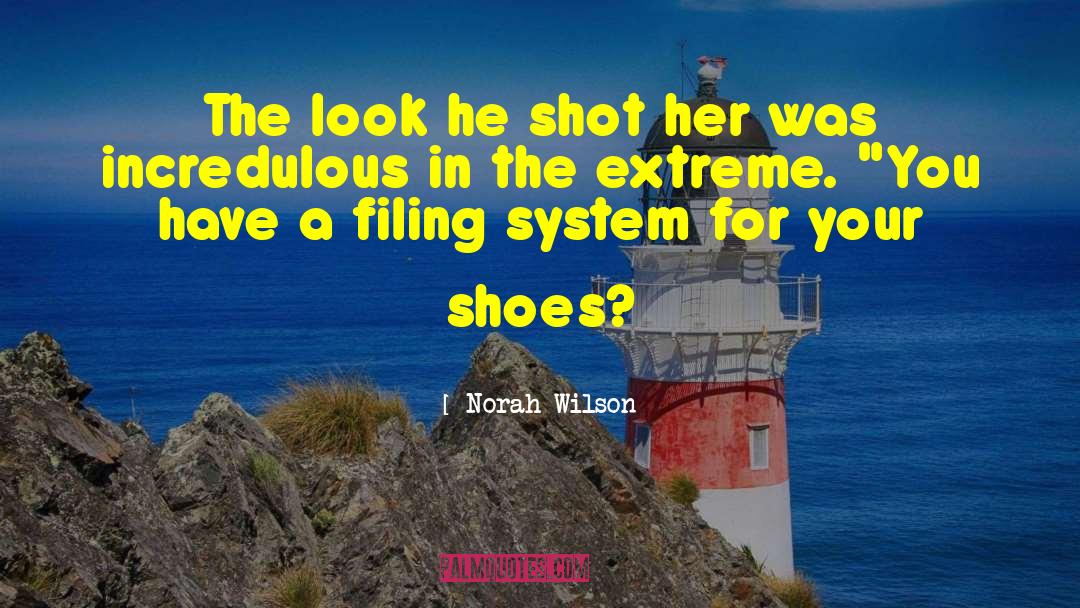 Norah Wilson Quotes: The look he shot her