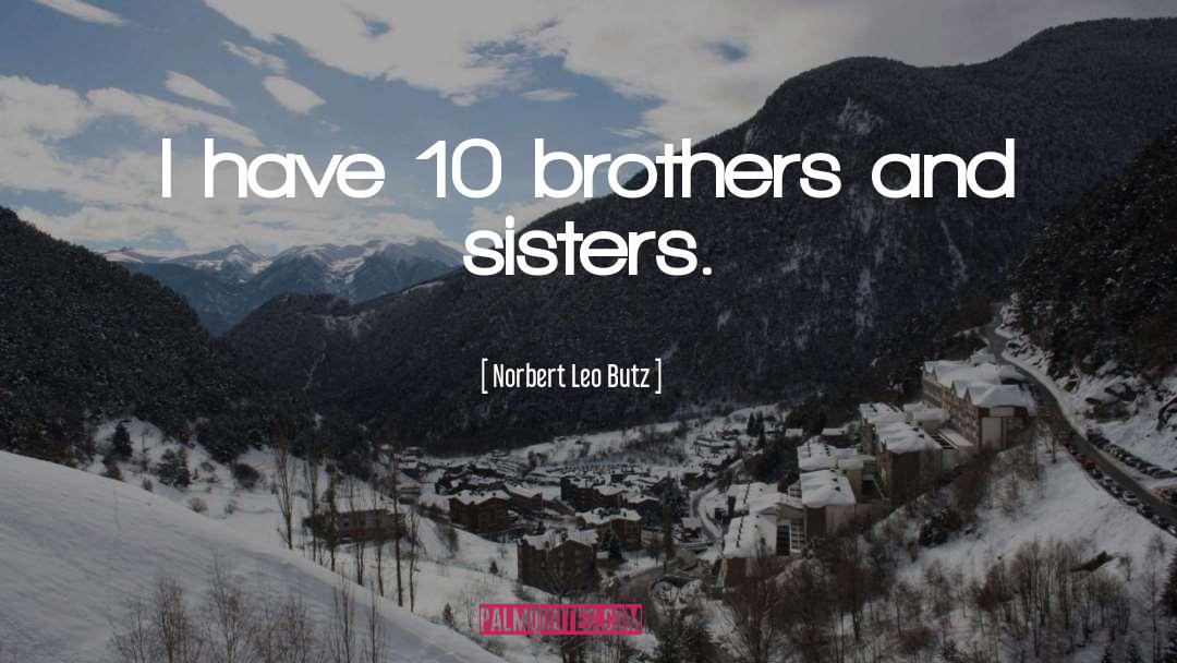 Norbert Leo Butz Quotes: I have 10 brothers and