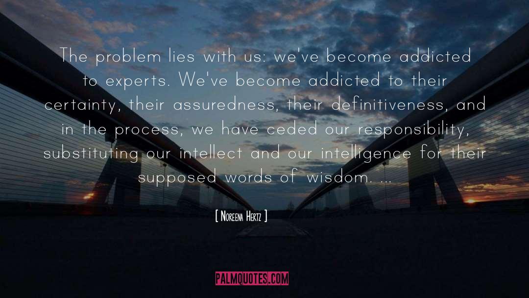 Noreena Hertz Quotes: The problem lies with us: