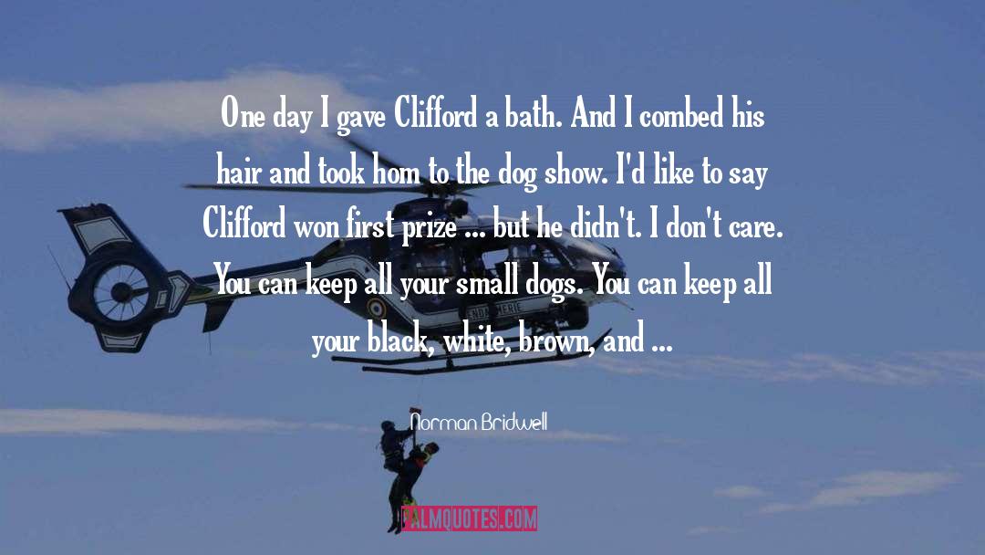 Norman Bridwell Quotes: One day I gave Clifford