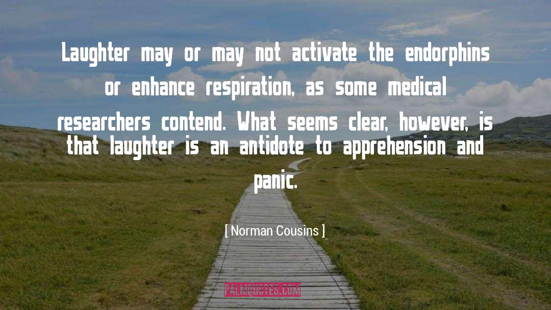 Norman Cousins Quotes: Laughter may or may not