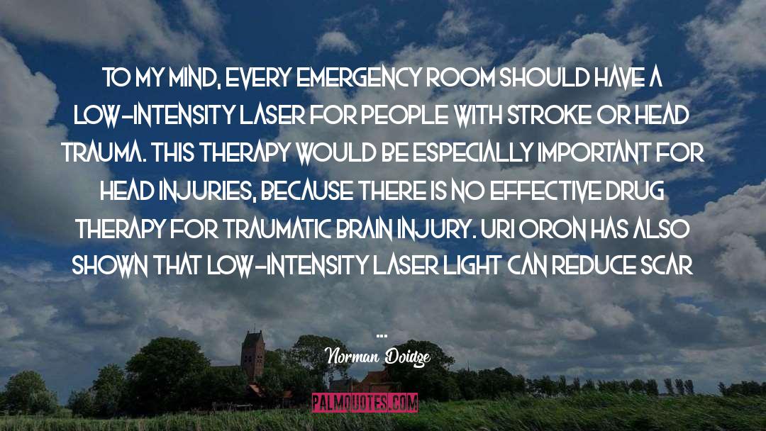 Norman Doidge Quotes: To my mind, every emergency