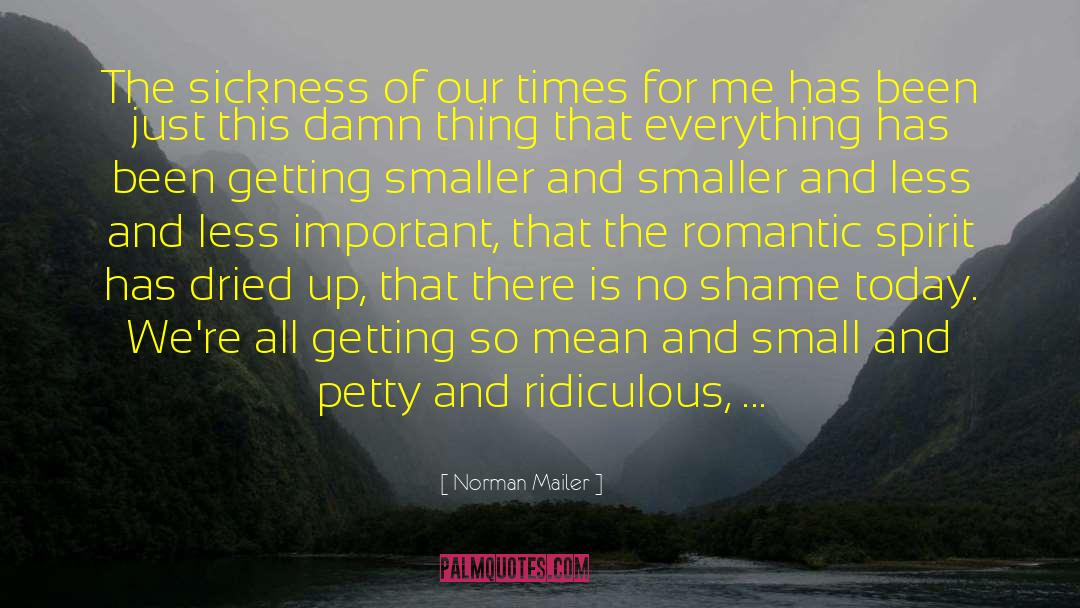 Norman Mailer Quotes: The sickness of our times