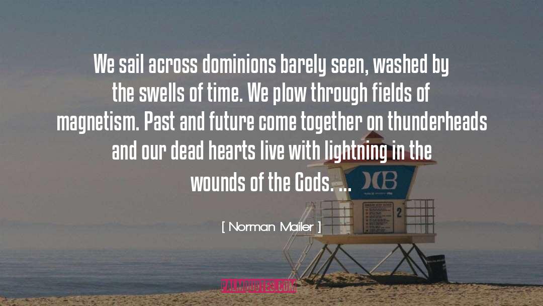 Norman Mailer Quotes: We sail across dominions barely