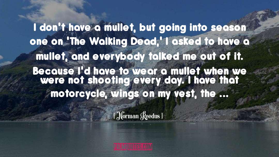 Norman Reedus Quotes: I don't have a mullet,