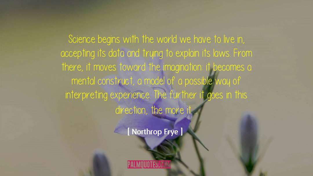 Northrop Frye Quotes: Science begins with the world