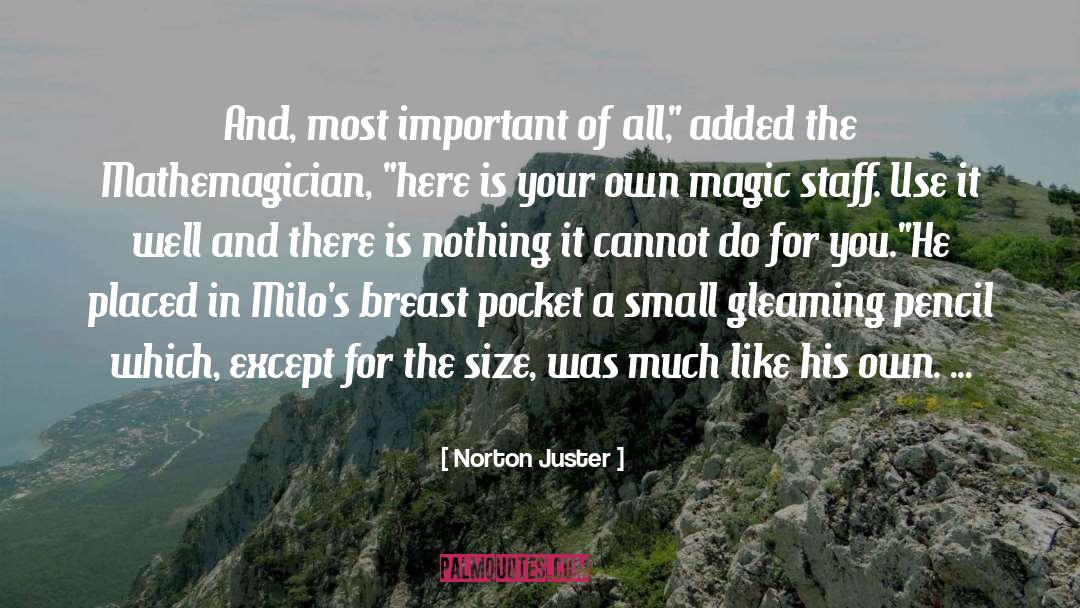 Norton Juster Quotes: And, most important of all,