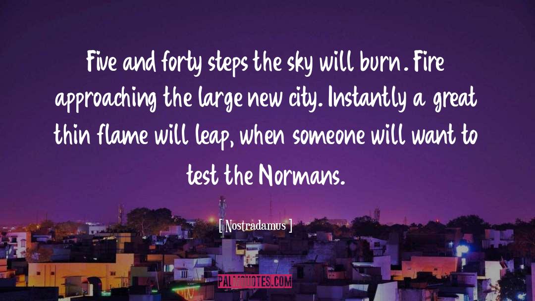 Nostradamus Quotes: Five and forty steps the